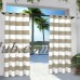 Exclusive Home Indoor/Outdoor Stripe Cabana Window Curtain Panel Pair with Grommet Top   556661430